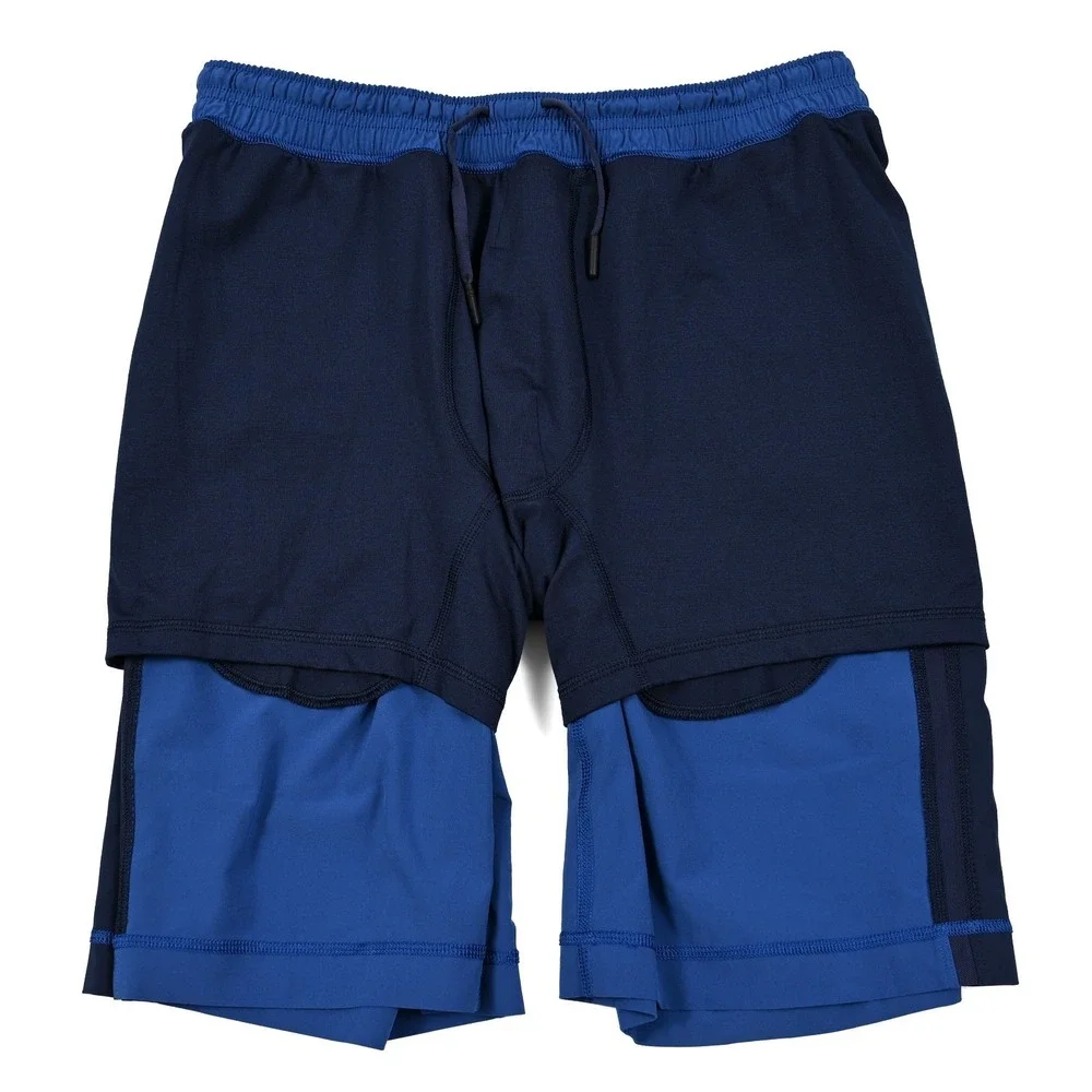 Lululemon Shorts Mens Medium Pace Breaker Blue Color Block 9